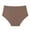 Coffee, variant on fatyb Seamless Womens High Waist Panties High Cut Underwear Stretch Briefs No Show Bikini for Ladies
