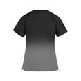 thumbnail image 3 of IYYVV Scrubs for Women - 2 Pocket V-Neck Scrub Top, Stretch Breathable Side Split Nurse Shirt, Easy Care Working Uniform Black XL, 3 of 3