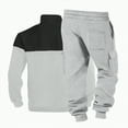 thumbnail image 5 of Ccpelsie Quarter Zip Sweatsuits for Men 2 Piece Sweatshirts Men's Jogging Tracksuit Set Casual Athletic Long Sleeve Outfit Pullover Suit Set(A01-Light Gray,XL), 5 of 6
