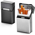 thumbnail image 1 of 2 Pack Cigarette Cases, Aluminum Cigarette Case Flip Holds 20 Cigarettes, Men and Women, 1 of 5