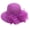 Deep purple, variant on Yihuala Bucket Hat Organza Sun Hat for Women Party Wedding Photo Props Organza Bowknot Hat Wide Brim