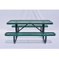 thumbnail image 4 of LifeYard 6' Rectangular Picnic Table, Expanded Metal,(72" Long) (Green), 4 of 6