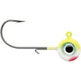 thumbnail image 2 of VMC Neon Moon Eye Jig, 3/8oz, 2/0 Hook, 4pk, Clown, 2 of 4