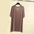 thumbnail image 4 of lmcalzta Womens Oversized T Shirts Summer Sleep Tops V Neck Loose Fitting Lightweight Soft Comfy Tees Pajama Modal Tshirts, 4 of 5