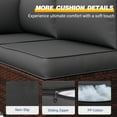 thumbnail image 3 of UDPATIO Outdoor Cushions, Patio Furniture Cushions, 4" Thick Replacement Outdoor Cushions, Patio Sofa Cushions with Water-Resistant Deep Seat Outdoor Couch Cushions(Dark Grey), 3 of 9