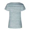 thumbnail image 3 of Blouses à Manches Courtes pour Femmes Mode Imprimée Décontractée Col Rond T-Shirt Ample Blouse Hauts à Manches Courtes pour Femmes, 3 of 5