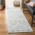 thumbnail image 3 of SAFAVIEH Micro-Loop Mackenzie Southwestern Wool Runner Rug, Ivory/Grey, 2'3" x 7', 3 of 10