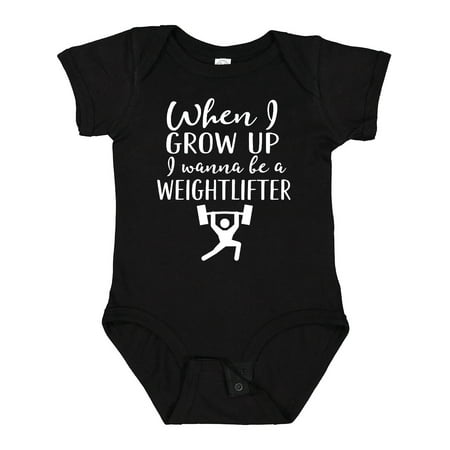 

Inktastic Weightlifting Sports Kids Weightlifter Gift Baby Boy Bodysuit