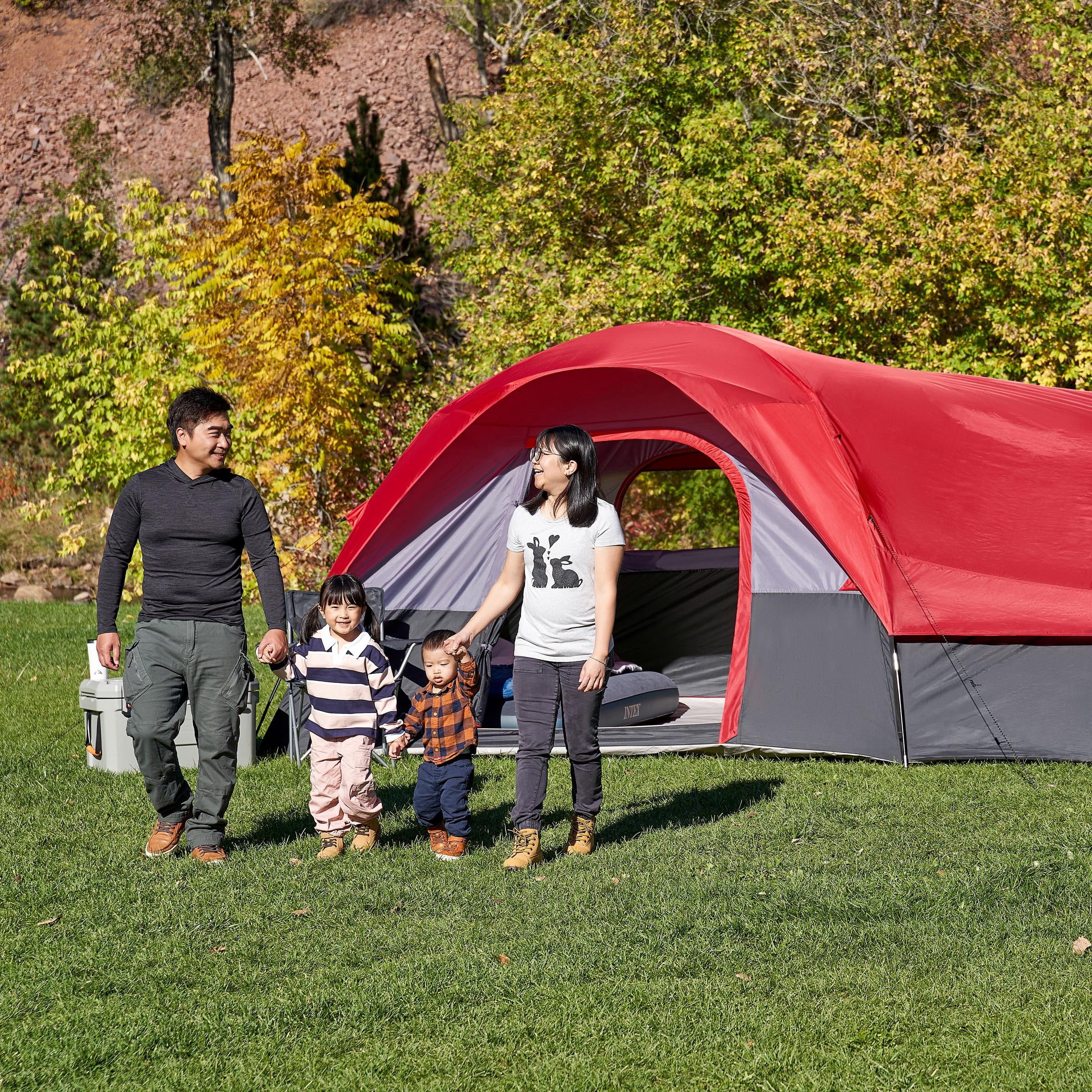 Ozark Trail 10-Person Family Tent with Removable Rain Fly and Side Room