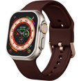 thumbnail image 1 of Correa deportiva compatible con correas de Apple Watch de 49 mm, 45 mm, 44 mm, 42 mm, 41 mm, 40 mm, 38 mm, correa de repuesto de silicona suave con cierre clásico para iWatch Series 9 Ultra SE 8 7 6 5, 1 of 4