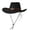 Black, variant on Fewfanhot Men & Women's Black Straw Cowboy Hat with Turquoise Beaded Band, Adjustable Chin Strap, Wide Brim Western Hat for Festival, Boho Style, Outdoor Adventures