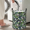 thumbnail image 5 of Gukieu Fun Panda Playing With Bamboo Leaves Print Round Dirty Clothes Bag, Waterproof Standing Home Bathroom Storage Basket Car Trunk Storage Bag-Medium, 5 of 6