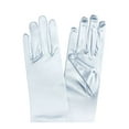 thumbnail image 1 of Gravity Threads 23" Inch Long Satin Opera Style Gloves Baby Blue, 1 of 2