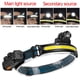 thumbnail image 1 of Linterna frontal LED Colco recargable por USB 6 modos de lámpara Sensor de movimiento, 1 of 8
