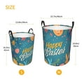 thumbnail image 3 of Lsque Happy Easter Pattern Laundry Hamper Basket, Tall Woven Rope Hamper Basket for Clothes, Lightweight Storage Basket, Collapsible Waterproof-Small, 3 of 6