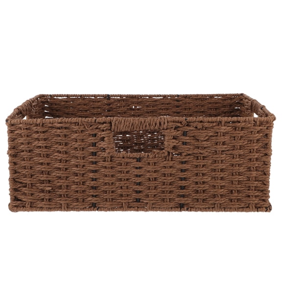 YUYUETIME 1Pc Woven Snack Basket Coffee for Storage and Fruit Holder with