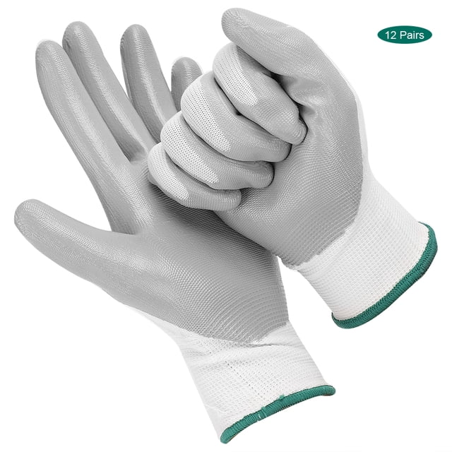 Guantes de nitrilo, 12 pares de guantes protectores de nitrilo profesionales Guantes de seguridad Integración perfecta