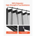 thumbnail image 4 of KFFKFF Gazebo Netting Replacement, Compatible with Most 10 x 10 x 6.7 FT Gazebos, Outdoor Mesh Sidewalls, 4-Panel Curtain with Double Zippers, Patio Canopy Screen for Insect Protection (Netting Only), 4 of 9