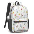 thumbnail image 2 of Pioneer Flower Floral Print Pattern 17" School Backpacks for Teens,Waterproof Oxford Fabric,S-Shape Padded Straps for School,Travel,Hiking,Camping, 2 of 6