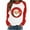 Red 3, variant on Women's Round Neck Raglan Top Fall Winter Holiday Daily Wear Christmas Print Long Sleeve Shirt