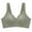 Green, variant on Women's Adjustable Steel Ring V-Neck T-Shirt Bra - Wireless, W-Shaped Jelly Strip Push-Up, Nylon/Spandex, M-XXXL
