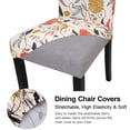 thumbnail image 6 of OKKEEY Chair Covers for Dining Chairs, Non-Slip High Chair Cover for Party, Spandex Protectors for Room Stretch Kitchen Cover Set of 6 - Floral, 6 of 10