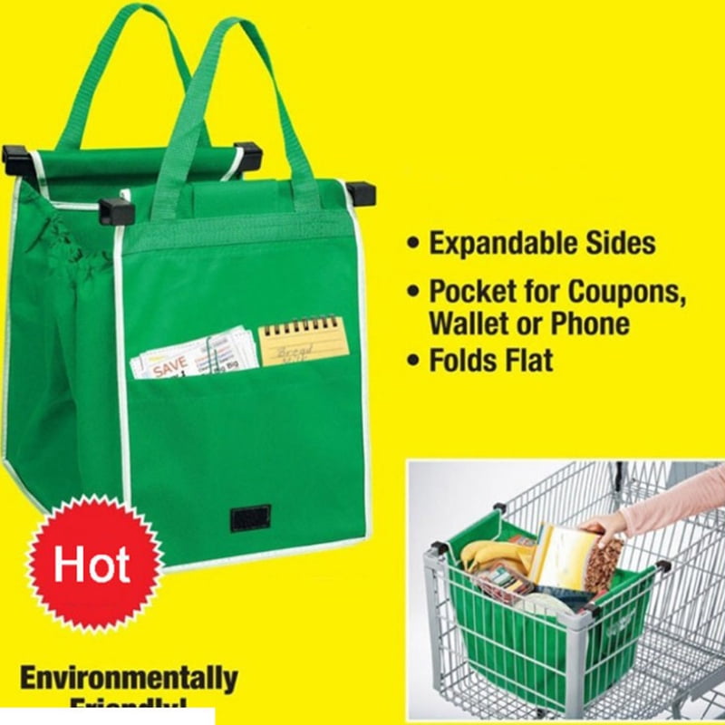 Shopping Tote Bags Cart Trolley Eco Storage Reusable Foldable Grocery Bag 