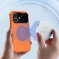 thumbnail image 3 of ELEHOLD for iPhone 16 Plus Case ,Compatible with Mag-Safe Accessory Military Protection Heavy-Duty Rugged Shockproof Case with Lens Protector  for iPhone 16 Plus,Orange, 3 of 5