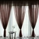Rideaux de Tulle d'Ombrage pour le Salon Rideaux de Criblage de Fenêtre Drapent la Couleur du Panneau: Taille Violet Moyen: 1 * 2,7 M – image 3 sur 6