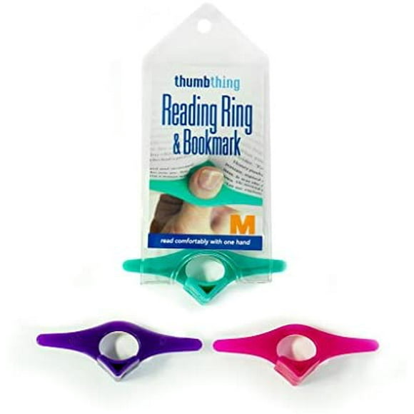 Thumb Thing (a Reading Ring) Pageholder & Bookmark Large (Set of 3-Assorted Colors)