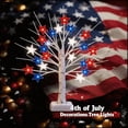 thumbnail image 5 of 4th of July Decorations Lighted Tree, 24 Inch Patriotic Tabletop Decor, 24 LED Red White & Blue Star Lights, 8 Modes USB & Battery Operated, July 4th Tree for Home Office Desk Mantel, 5 of 9