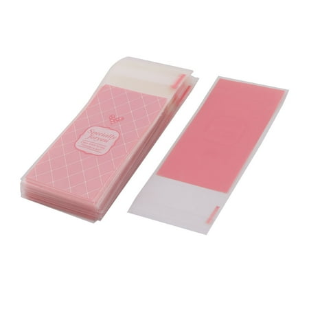 - Plastic Check Pattern Sundries Holder DIY Packaging Wrapping Bag Pink 100 Pcs