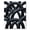 Black, Pattern 4, variant on ODIKA 4'x6' Machine Washable Non-Slip Area Rug, Geometric Silver High Traffic Rug, Silver, 932183