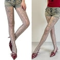 thumbnail image 3 of T-HOTLYST Women Lace Patterned Tights Fishnet Stockings Pantyhose Patterned Net Stockings Pantyhose for Raves Party Club Costumes, 3 of 19