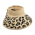 thumbnail image 3 of Casual Women Straw Visor Hat Sunhat Sun Hat for Camping Jogging Traveling Beige, 3 of 6