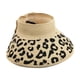 thumbnail image 3 of Sombrero de paja con visera para mujer, informal, enrollable, con cola de caballo, protección solar, para verano Beige, 3 of 8