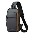 thumbnail image 1 of Bolso bandolera deportivo antirrobo con carga USB, bandolera de un solo hombro, mochila deportiva informal, bandolera de un solo hombro, bolso para motocicleta, 1 of 2