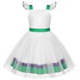 thumbnail image 5 of EleFairy Girls Princess Costume with Bag Dress Up for Little Girls Halloween Birthday Cosplay Outfits (3T/100), 5 of 6