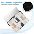 thumbnail image 2 of FORMRS 15"-15.6" Laptop Sleeve Protective Case Soft Carrying Quilted Computer Bag Cover, Cute Cartoon Cats, 2 of 7