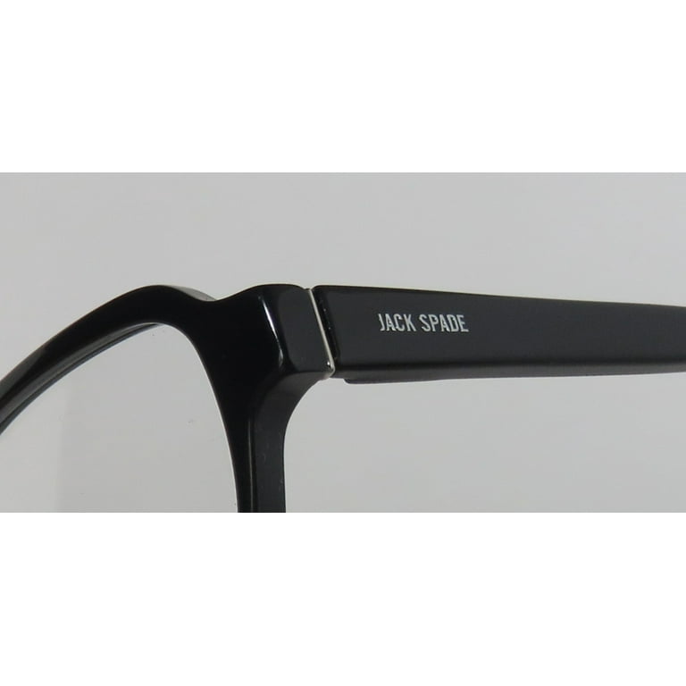 NEW JACK SPADE COLLIER MENS/WOMENS RECTANGULAR FULL-RIM BLACK