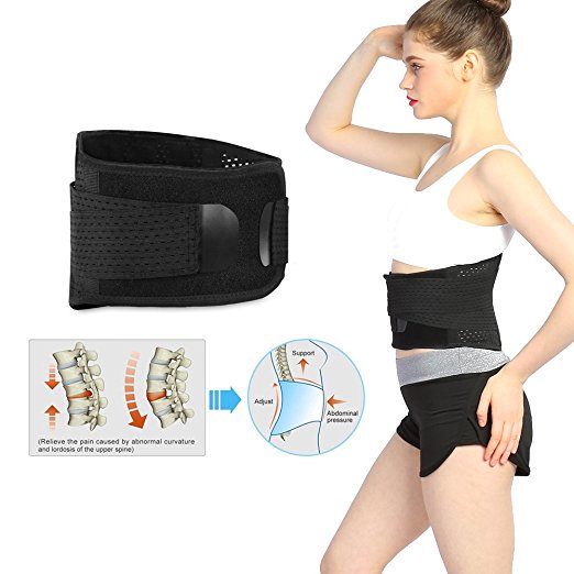 Hurrise Lumbar Support Back Brace Helps Men Women Relieve Lower Back Pain With Sciatica Adjustable Compression Straps Walmart Com