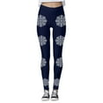 thumbnail image 1 of WILLBEST Leggings de Yoga de Cintura Alta con Estampado de Copos de Nieve Navideños para Mujer, Mallas Elásticas Cómodas para Hacer Ejercicio Y Correr. Grande, 1 of 4