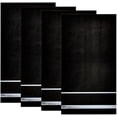 thumbnail image 3 of Gift Boutique Guest Napkins, 100 Count, Black with Silver Foil Trim, 3-Ply Disposable Dinner Napkins, 15 x 12.75 in, Wedding Party Bathroom Towels, 3 of 7