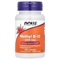 NOW Supplements, Methyl B-12 (Methylcobalamin) 1,000 mcg, Nervous System Health*, 100 Lozenges