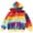 Multicolor, variant on Cethrio Girls Hoodies with Pockets, Zipper Casual Long Sleeve Stripe Girls Outerwear Multicolor Size 7-8