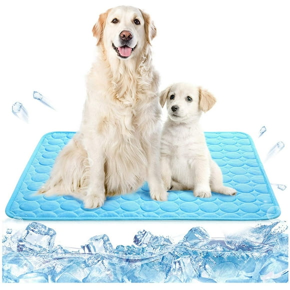 Dog Cooling Mat, Washable Ice Silk Pet Self Cooling Pad, Pup Cat Mattress Breathable Crate Blanket for Kennels, Beds, Couch and Car Seat