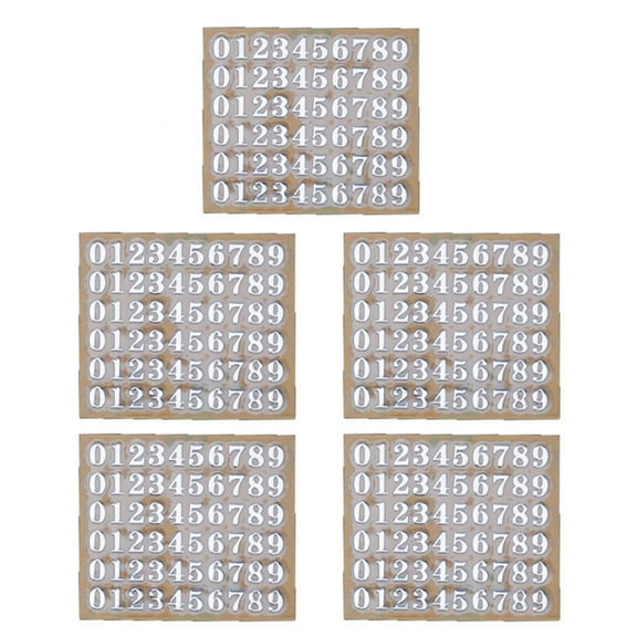 5Pcs 3mm Alphabet Letters Numbers Chunky Glitter Epoxy Resin Decorative Stickers