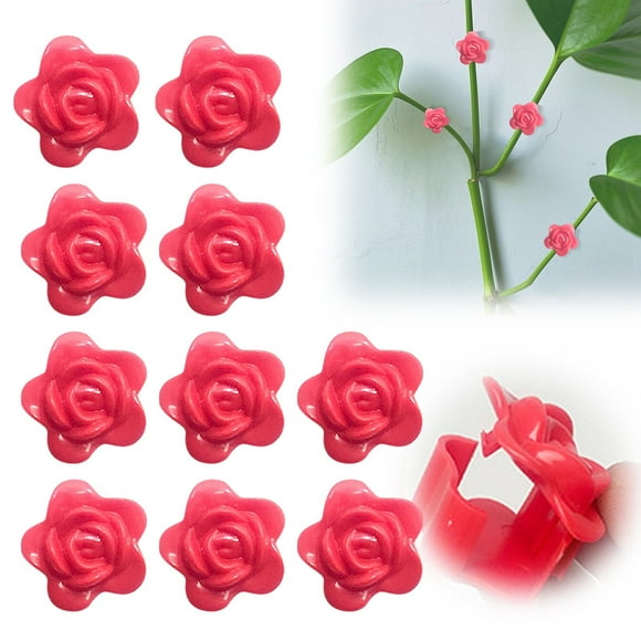 Binwennn Climbing Wall Fixing Clips 2025 New Self Vine Hook Hanging Support Clips Sticker Wire Fixing Vine Pulling Tool Hanging Support Clips (10pcs) U Shaped Bracket Large Ring Clamp Saw Horses