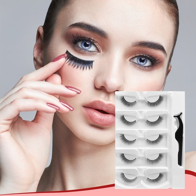Pestañas naturales, pestañas postizas, pestañas cortas, pestañas postizas de visón tenues, pestañas postizas autoadhesivas, pestañas postizas 3D naturales sin pegamento, pestañas postizas.