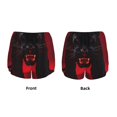 thumbnail image 3 of Balery Black Panther Red Background Pantalones cortos deportivos para mujer con forro y dos bolsillos, elásticos, para entrenamiento, gimnasio, yoga-Small, 3 of 7